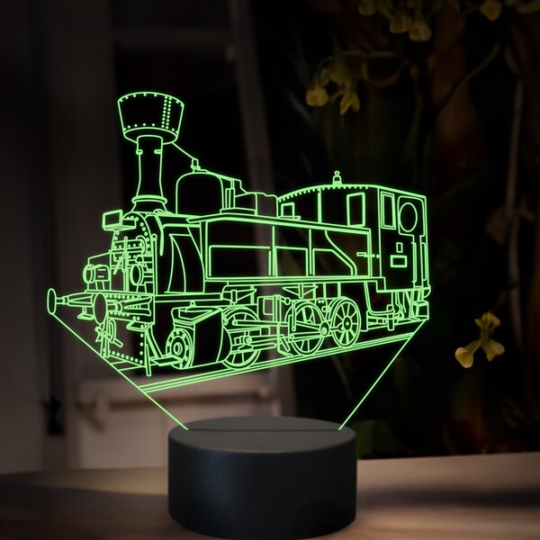 Beling 3D lampa, Parný rušeň 300.6 ''Kafemlejnek', 16 farebná, SXR60
