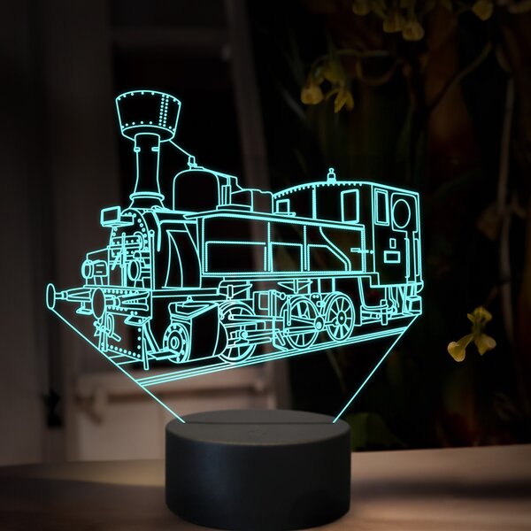 Beling 3D lampa, Parný rušeň 300.6 ''Kafemlejnek', 16 farebná, SXR60