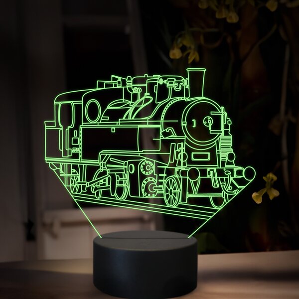 Beling 3D lampa, Parný rušeň 331.0, Uhranka-Maďarka, 16 farebná, SXR63