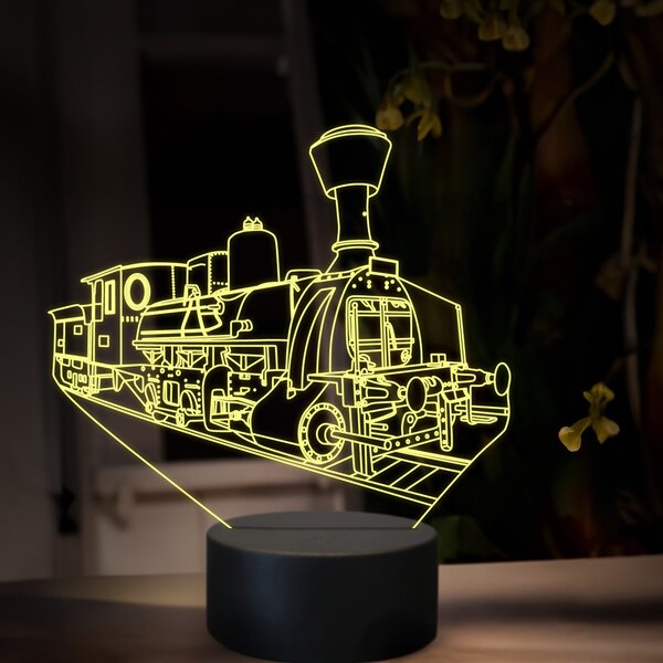 Beling 3D lampa, Parný rušeň 324.3 ''Tri-áčko'', 16 farebná, SXR62