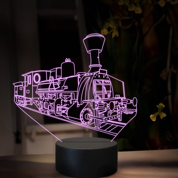 Beling 3D lampa, Parný rušeň 324.3 ''Tri-áčko'', 16 farebná, SXR62