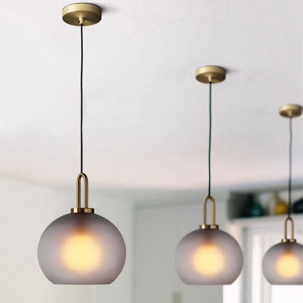 Toolight - Stropné svietidlo 20cm 1xE27 60W PP626-1CP, šedá, OSW-05630