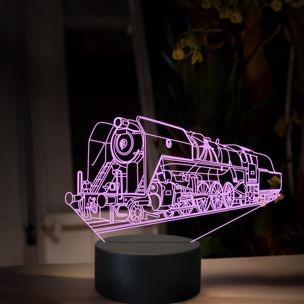 Beling 3D lampa, Parný rušeň 475.1-Šlachtična, 16 farebná, SXR70