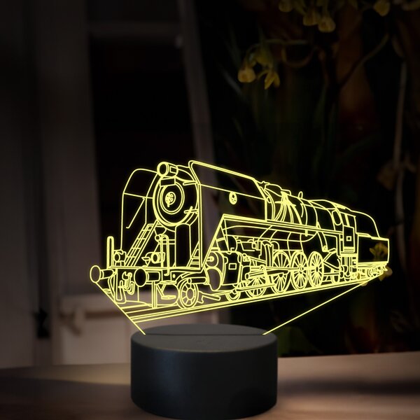 Beling 3D lampa, Parný rušeň 475.1-Šlachtična, 16 farebná, SXR70