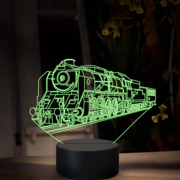 Beling 3D lampa, Parný rušeň 486.0-''Zelený Anton'', 16 farebná, SXR72