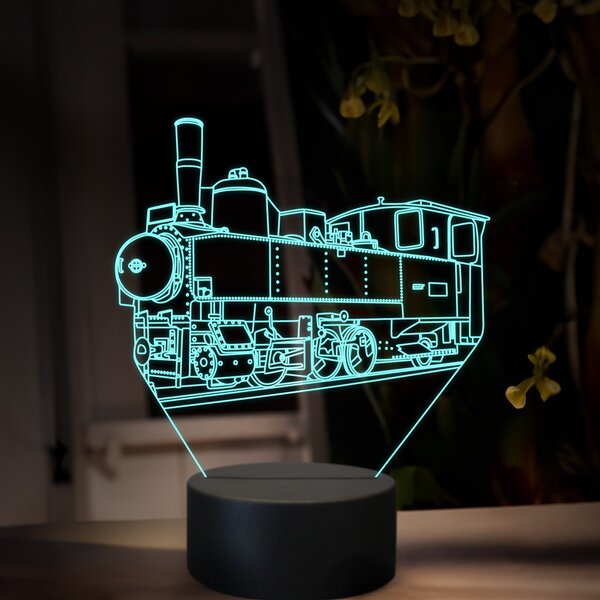 Beling 3D lampa, Parný rušeň U37.0, 16 farebná, SXR78