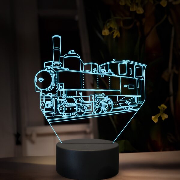 Beling 3D lampa, Parný rušeň U37.0, 16 farebná, SXR78