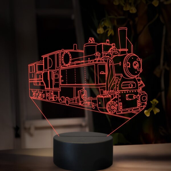 Beling 3D lampa, Parný rušeň U45.9, 16 farebná, SXR79