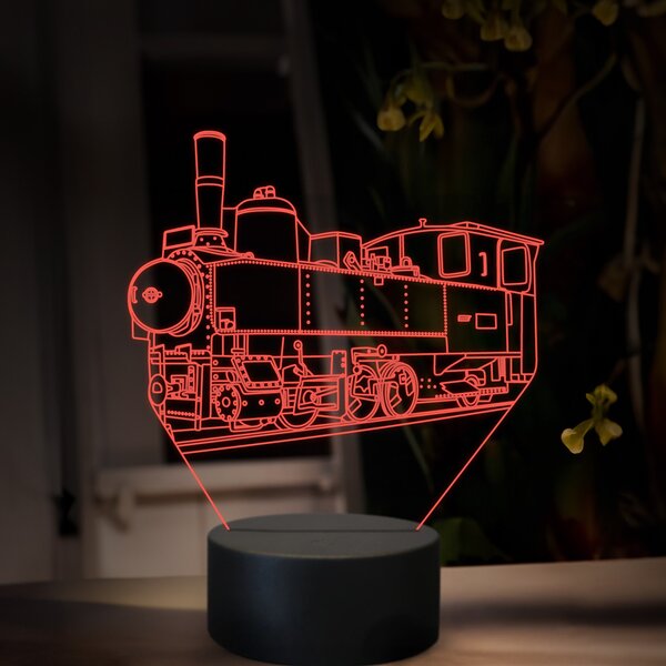 Beling 3D lampa, Parný rušeň U37.0, 16 farebná, SXR78