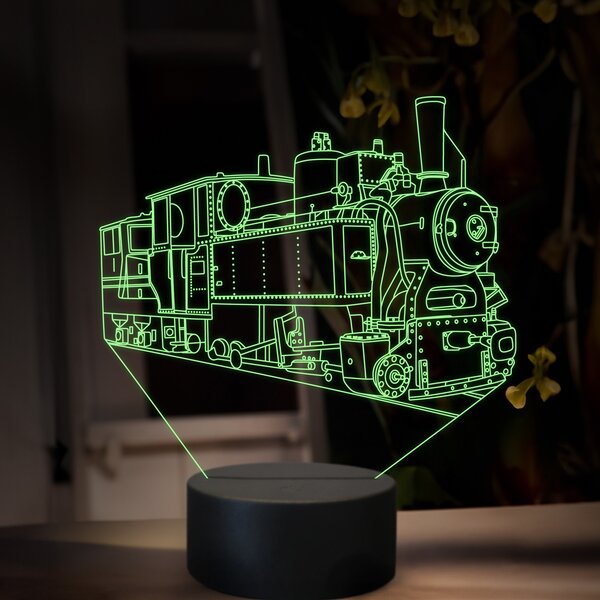 Beling 3D lampa, Parný rušeň U45.9, 16 farebná, SXR79