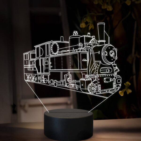 Beling 3D lampa, Parný rušeň U45.9, 16 farebná, SXR79