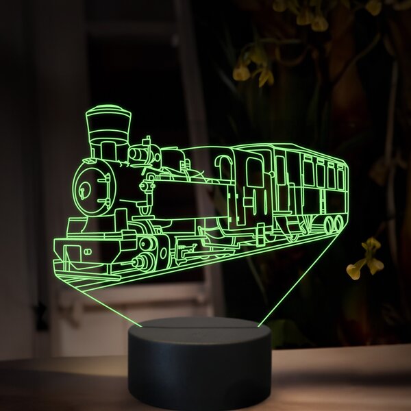 Beling 3D lampa, Parný rušeň U175, 16 farená, SXR83