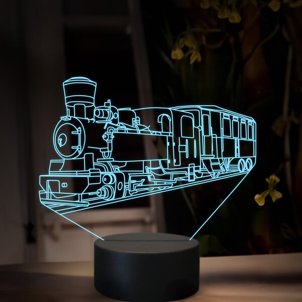 Beling 3D lampa, Parný rušeň U175, 16 farená, SXR83