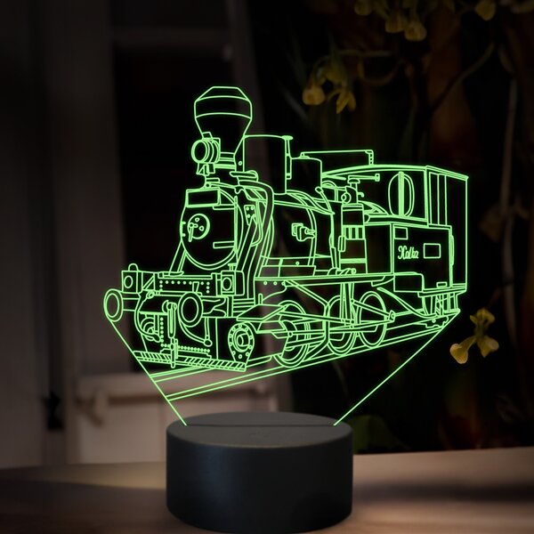 Beling 3D lampa, Parný rušeň U36, 16 farebná, SXR82