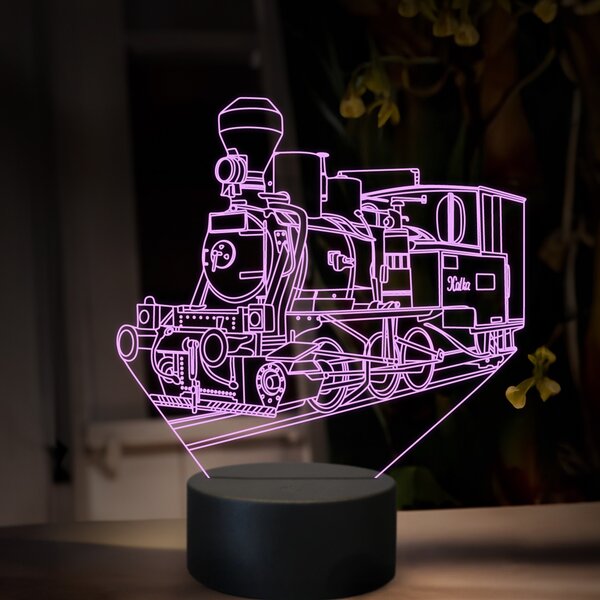 Beling 3D lampa, Parný rušeň U36, 16 farebná, SXR82