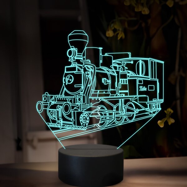 Beling 3D lampa, Parný rušeň U36, 16 farebná, SXR82