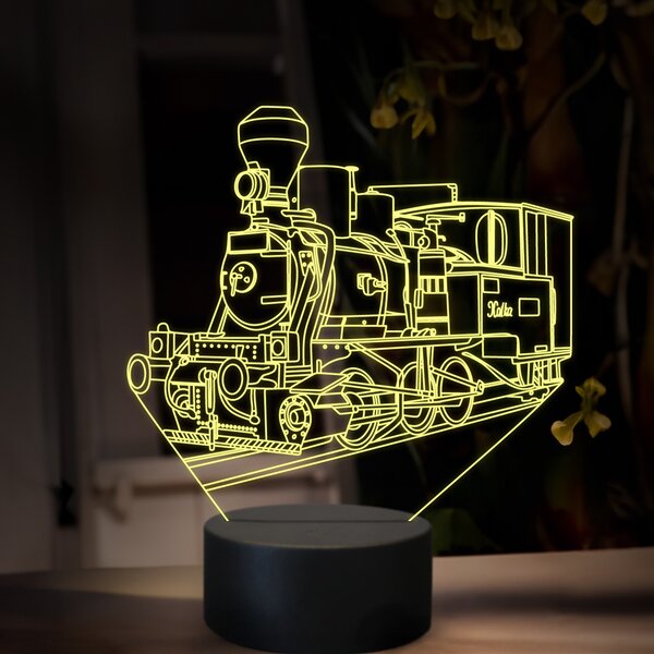 Beling 3D lampa, Parný rušeň U36, 16 farebná, SXR82