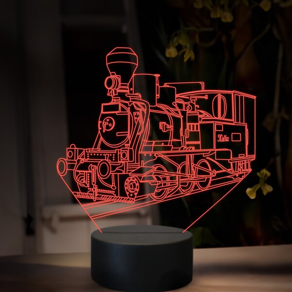 Beling 3D lampa, Parný rušeň U36, 16 farebná, SXR82
