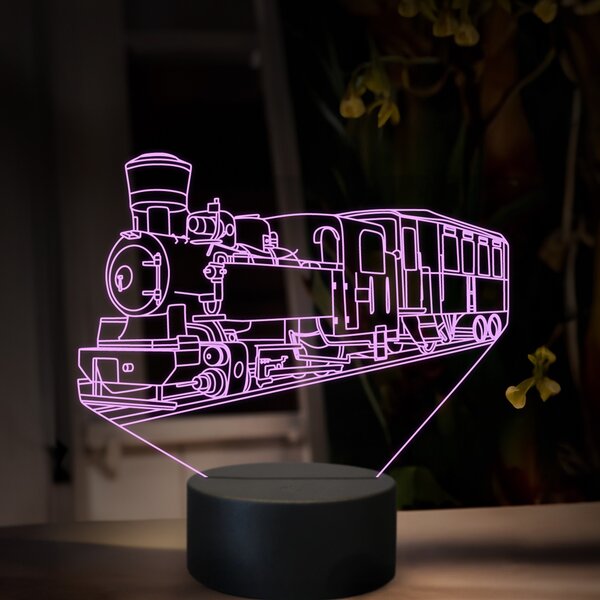 Beling 3D lampa, Parný rušeň U175, 16 farená, SXR83