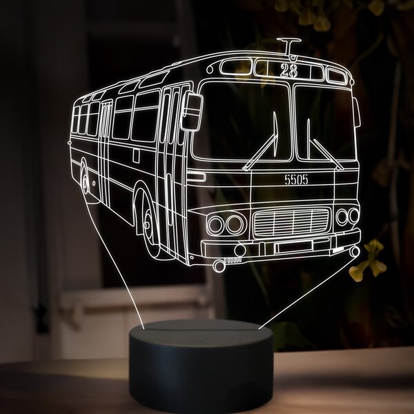 Beling 3D lampa, Karosa ŠL 11, 16 farebná, GS26