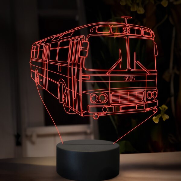 Beling 3D lampa, Karosa ŠL 11, 16 farebná, GS26