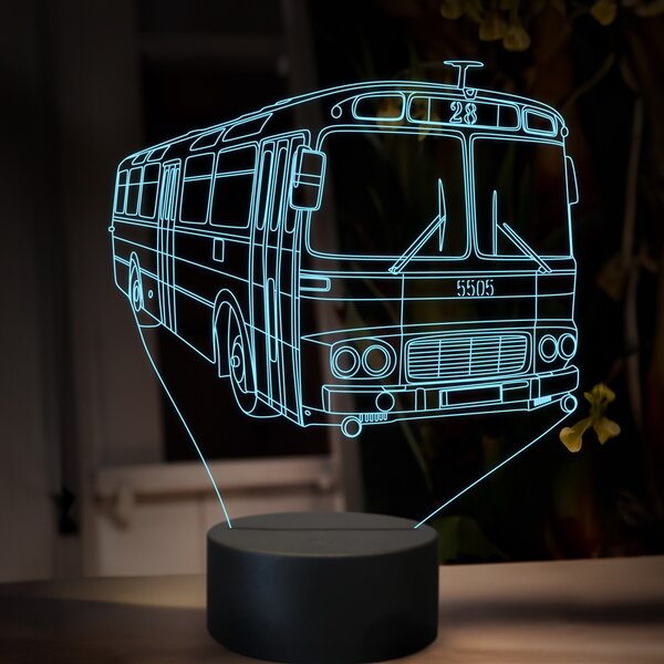 Beling 3D lampa, Karosa ŠL 11, 16 farebná, GS26