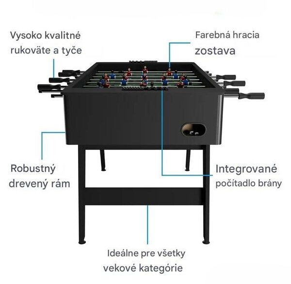 Stolný futbal 142x76x88 cm