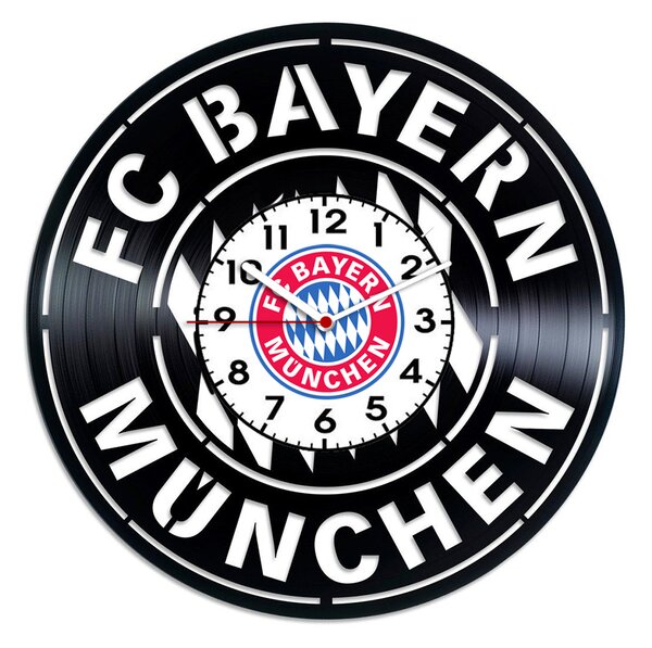 Beling vinylové nástenné hodiny FC BAYERN, Q94