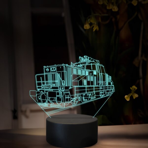 Beling 3D lampa, Elektrický rušeň 110, 16 farená, SXR84