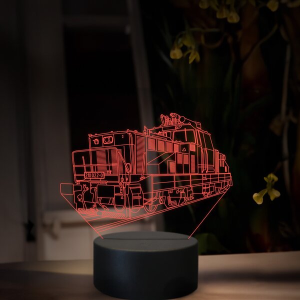 Beling 3D lampa, Elektrický rušeň 110, 16 farená, SXR84