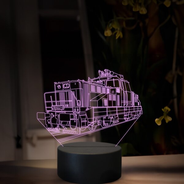 Beling 3D lampa, Elektrický rušeň 110, 16 farená, SXR84