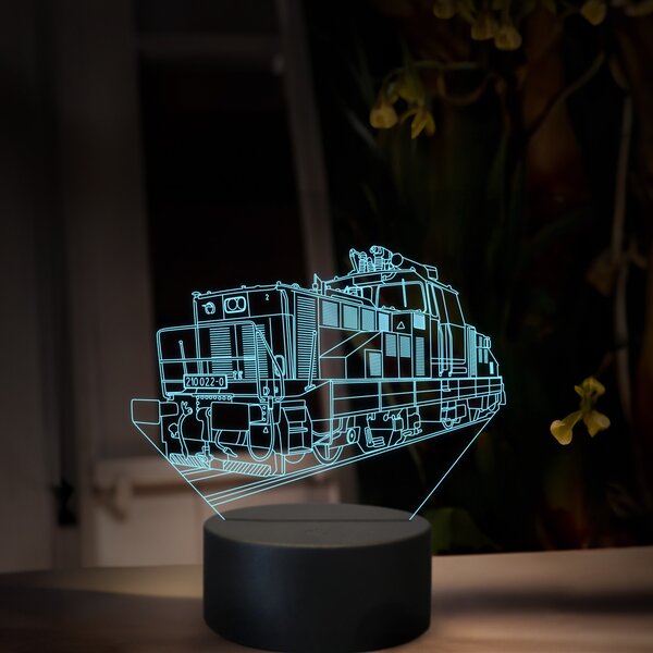 Beling 3D lampa, Elektrický rušeň 110, 16 farená, SXR84