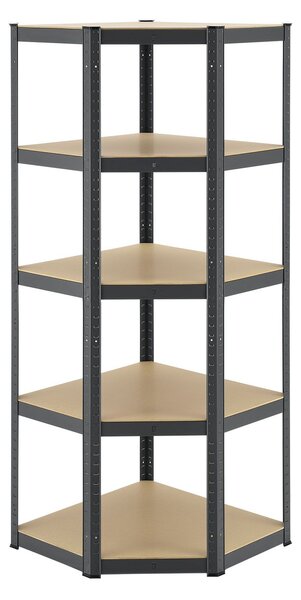 Rohový regál Basic 180x70x40 cm - šedý