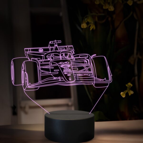 Beling 3D lampa, Lewis Hamilton Ferrari 2025,16 farebná, FF36