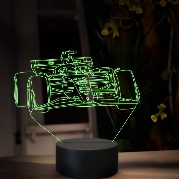 Beling 3D lampa, Lewis Hamilton Ferrari 2025,16 farebná, FF36