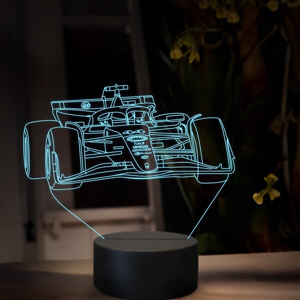Beling 3D lampa, Lewis Hamilton Ferrari 2025,16 farebná, FF36