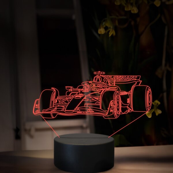 Beling 3D lampa, Carlos Sainz Williams,16 farebná, FF35