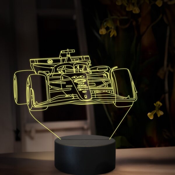 Beling 3D lampa, Lewis Hamilton Ferrari 2025,16 farebná, FF36