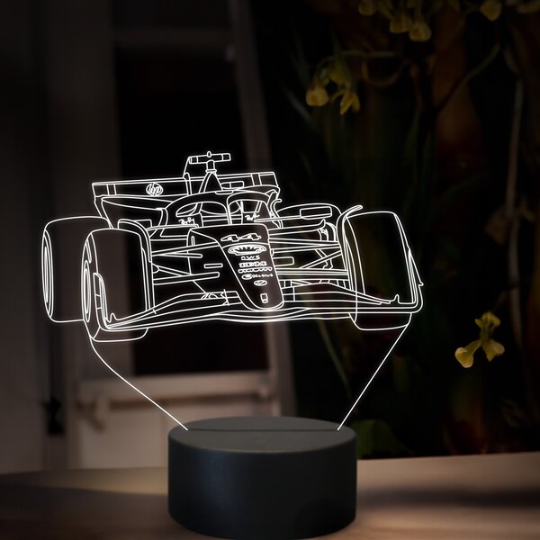 Beling 3D lampa, Lewis Hamilton Ferrari 2025,16 farebná, FF36