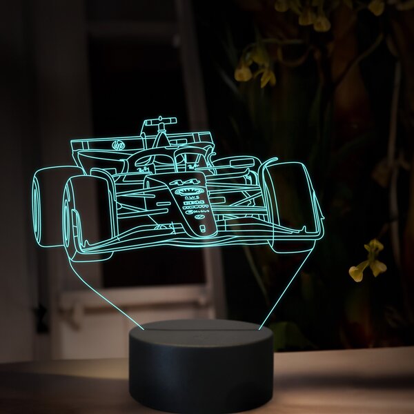 Beling 3D lampa, Lewis Hamilton Ferrari 2025,16 farebná, FF36