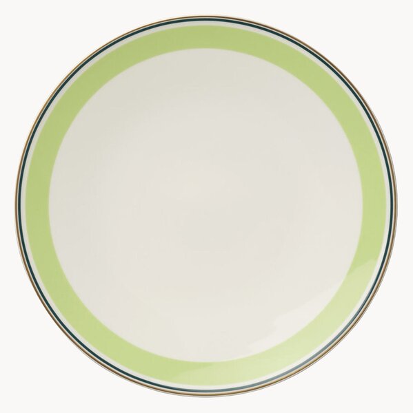 Plytké taniere z jemného kostného porcelánu Capri, 6 ks