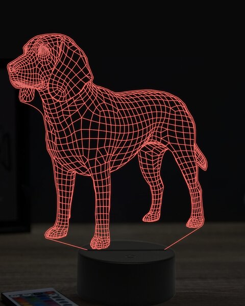 Beling 3D lampa, Beagle dog, 16 farebná, PS04