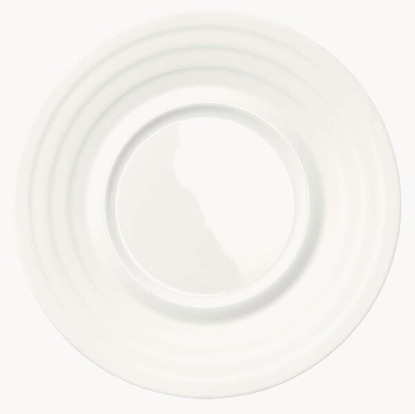 Podšálky z jemného kostného porcelánu Cross White, 6 ks