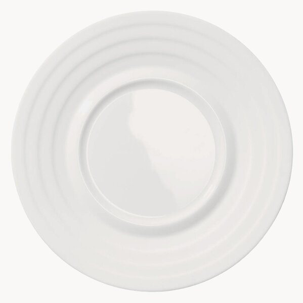 Podšálky z jemného kostného porcelánu Cross White, 6 ks