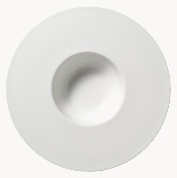 Taniere na cestoviny z jemného kostného porcelánu Cross White, 6 ks