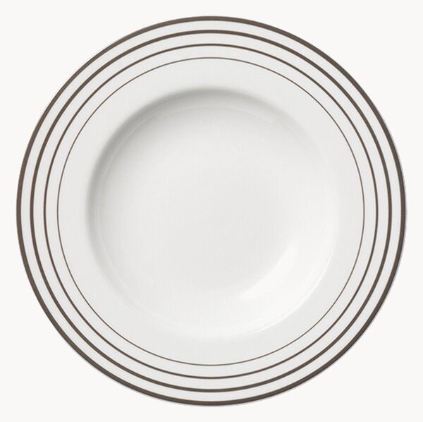 Hlboké taniere z jemného kostného porcelánu Metropolitan, 6 ks