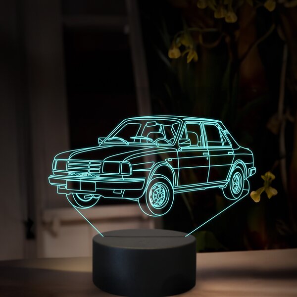 Beling 3D lampa, Škoda 125, 16 farebná, SA10