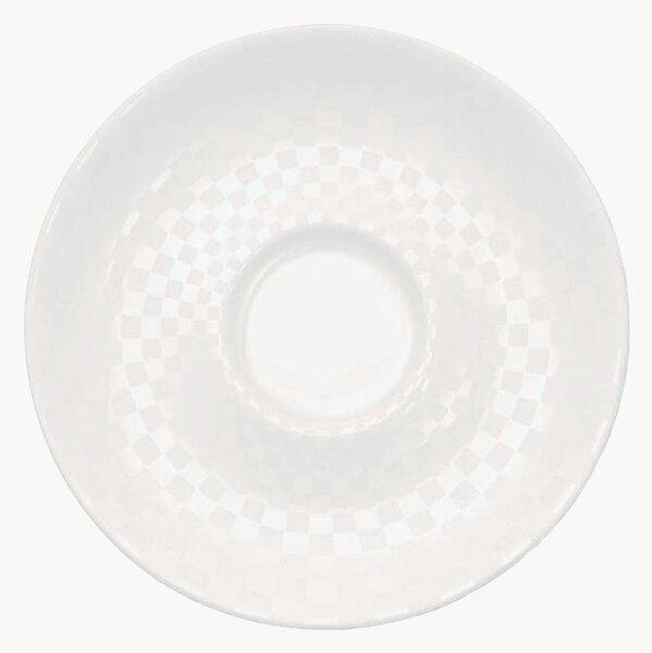 Podšálky z jemného kostného porcelánu Cross White, 6 ks