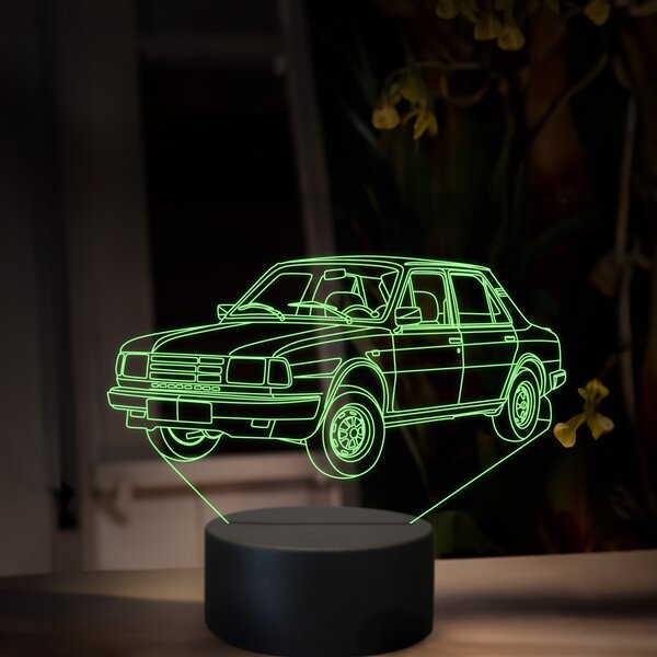 Beling 3D lampa, Škoda 125, 16 farebná, SA10
