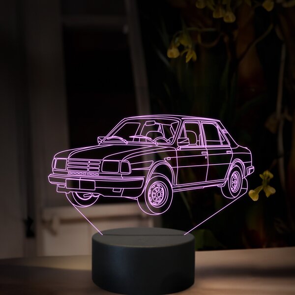 Beling 3D lampa, Škoda 125, 16 farebná, SA10